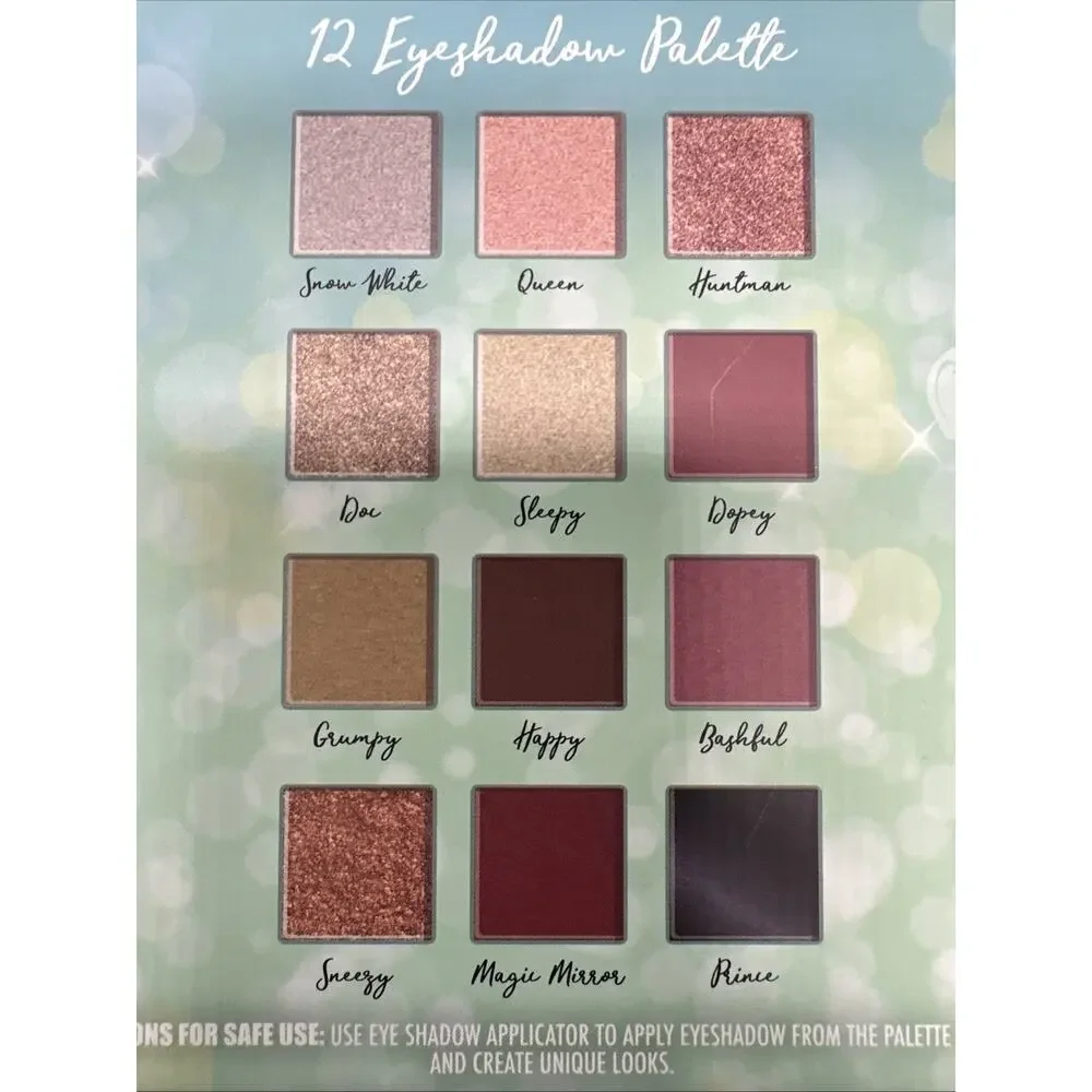 Disney Snow White And The Seven Dwarfs 12 Pan Eye Shadow Palette Taste Beauty